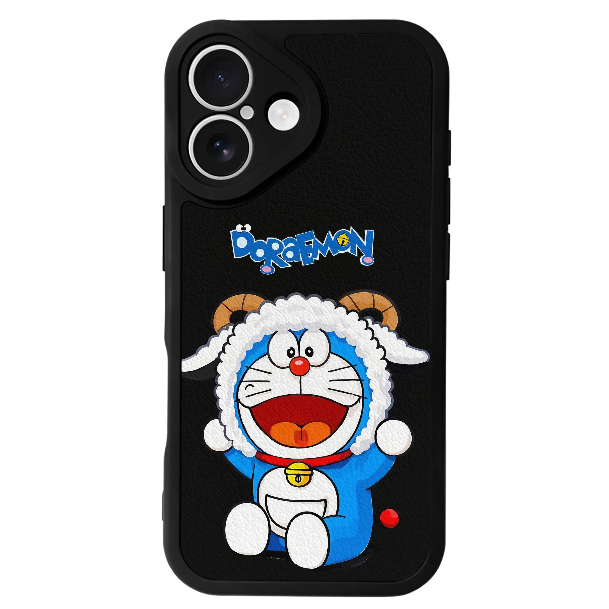 ドラえもん グッズドラえもん - IPhone 16シリーズ対応 ・ シリコンスマホケース ・ レザー調 ・ 高精度フィット ・ 耐衝撃 ・ ワイヤレス充電対応 ・ 精密カット